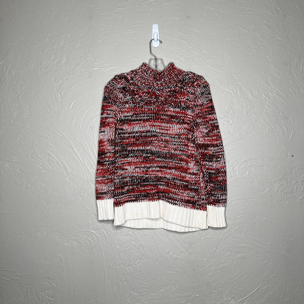 Loft Petites Marled Knit Turtle Neck Sweater - Small